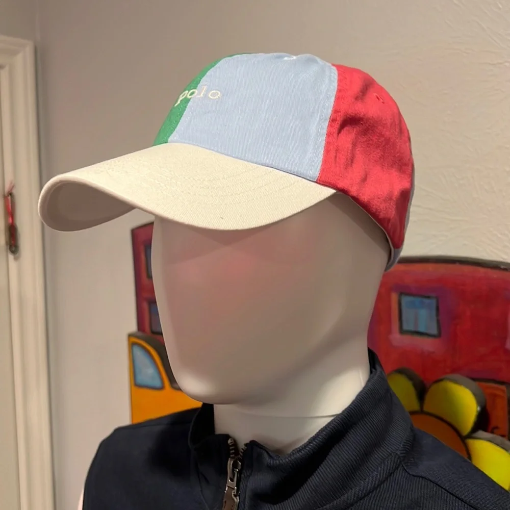 POLO RALPH LAUREN Men`s Color-Blocked Chino Ball Cap - Picture 2 of 10